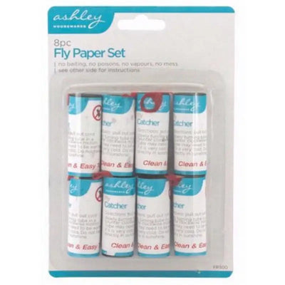 8 x Ashley Sticky Fly Bug Wasp Insect - Poison Free Paper