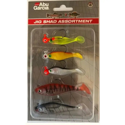 Abu Garcia Jig Shad Assortment - 5 Pack - Fishing lures