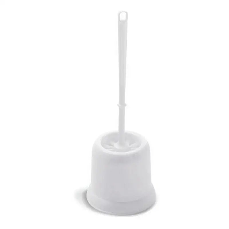 Addis Toilet Brush & Holder Round - White - Homeware
