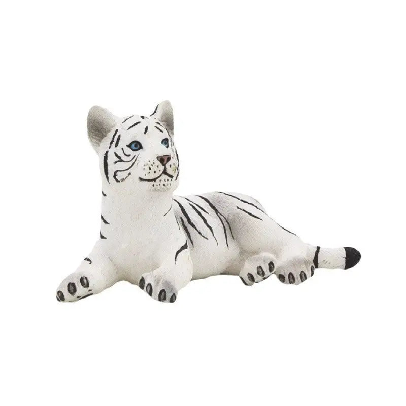 Animal Planet Wild Animals - White Tiger Cub Laying - Toys