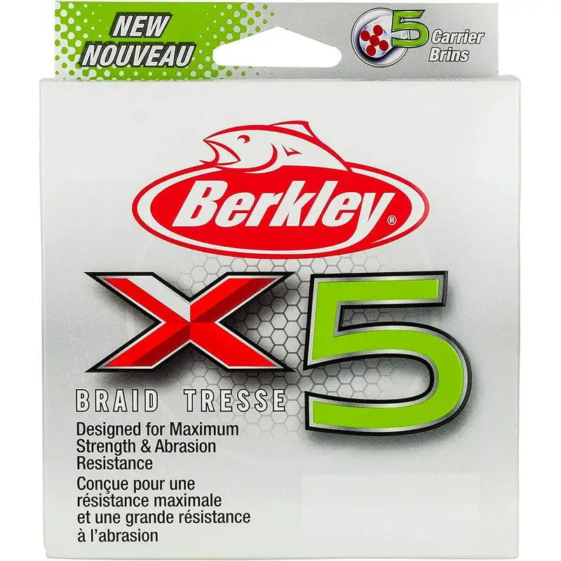 Berkley X5 Braid Low-Vis Green 15lb / 31lb Break 300m -