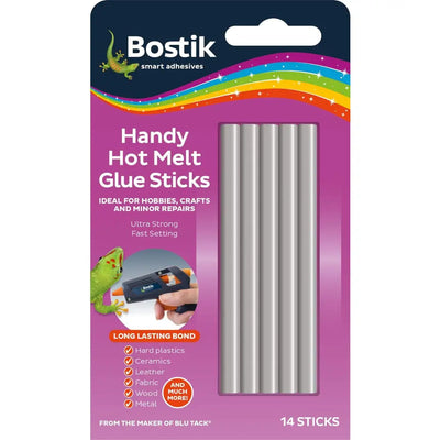 Bostik Glue Sticks - Various - 14 Handy Hot Melt - Glue