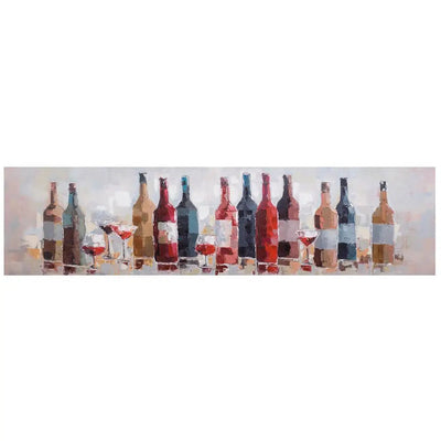 Bottles on Canvas 160 x 40cm - Homeware