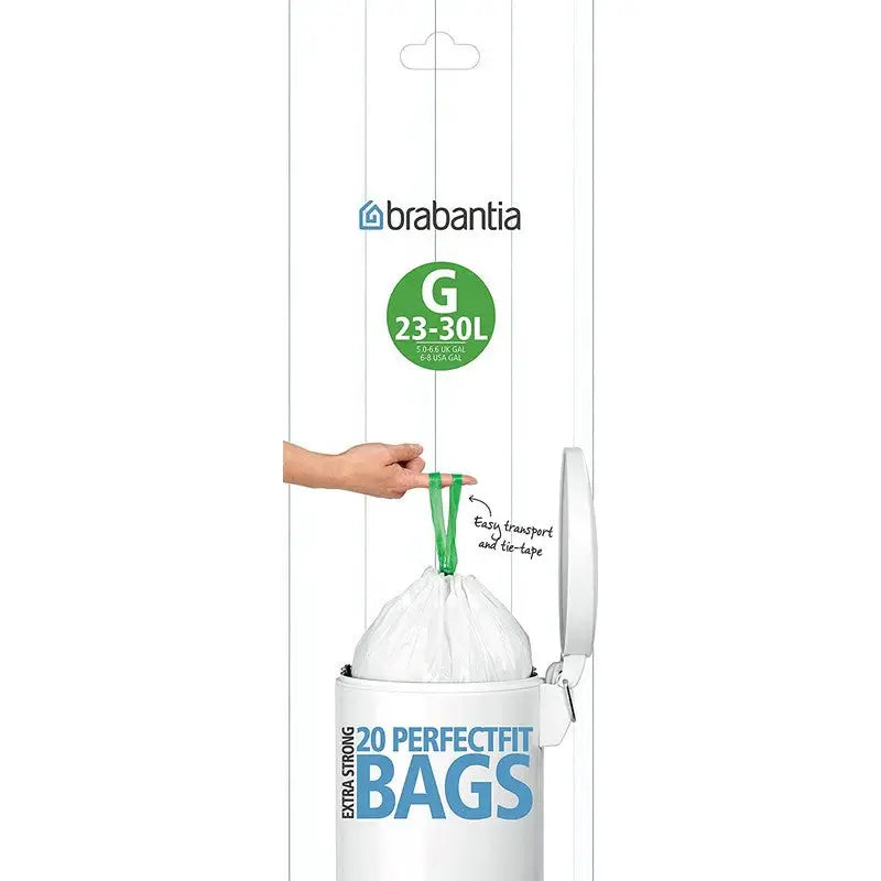 Brabantia Perfectfit Waste Bin Bags [20 Bag Roll] - 23-30