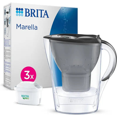 Brita Marella Water Filter Jug + 3 Maxtra+ Filters - 2.4