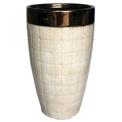 Bronze & Natural Vase 25.5cm