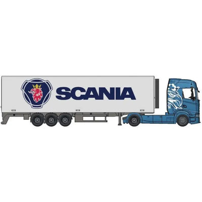 Burago Street Fire Haulers with Trailer - Scania Toy