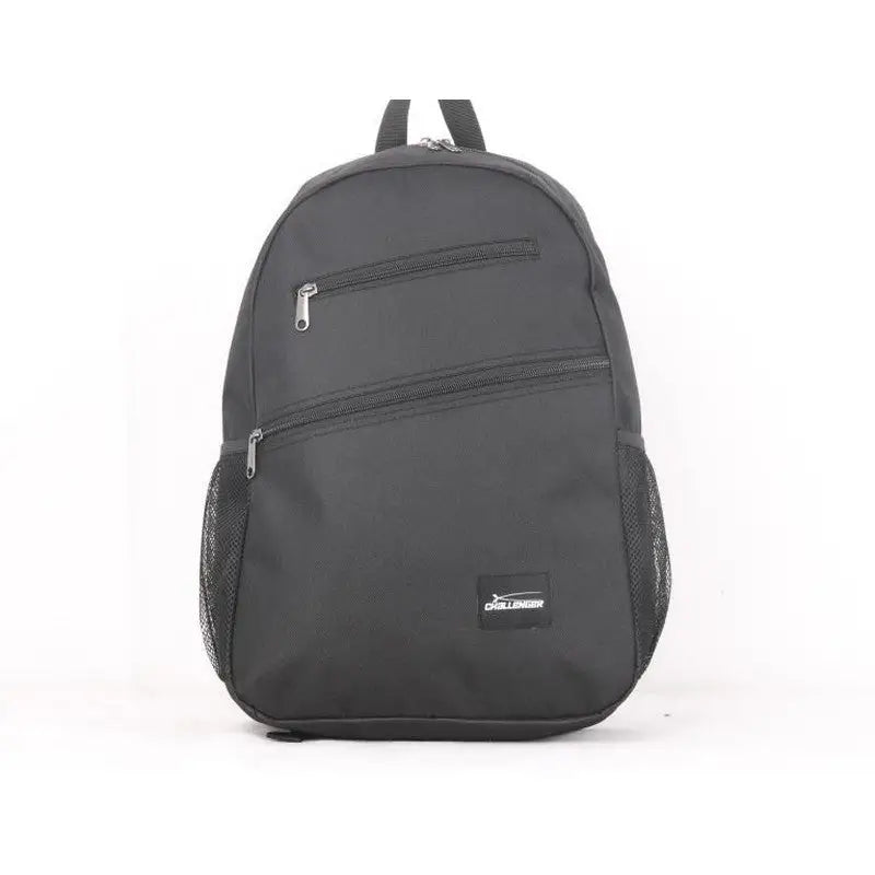 Challenger Black School Bag / Back Pack - Black / Black &
