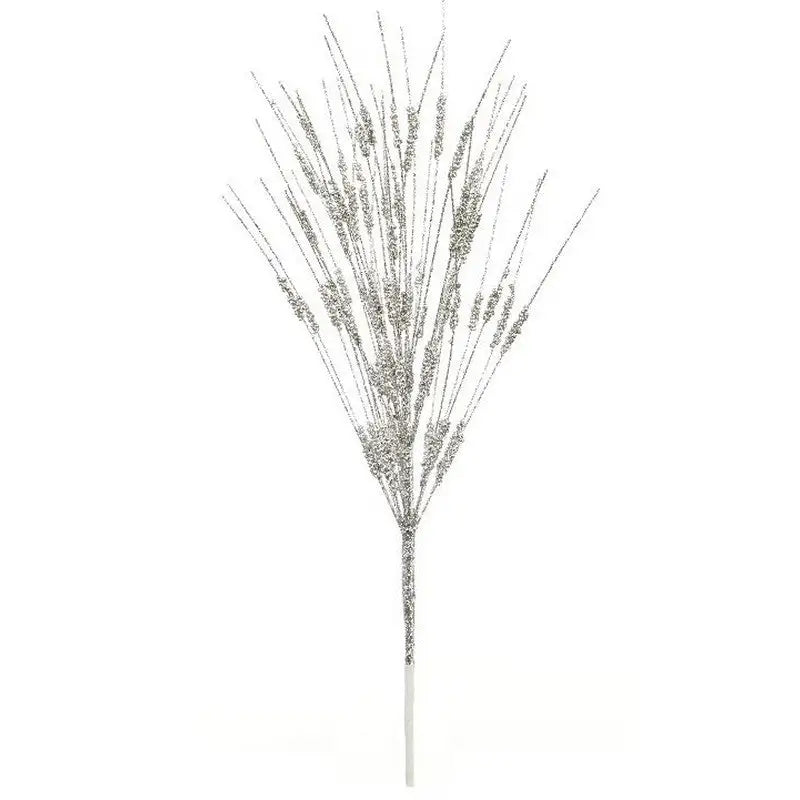 Champagne Beaded Glitter Burst Spray 43cm - Gold and Silver
