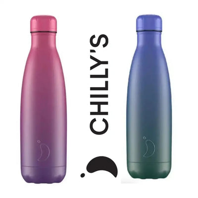Chilly’s 500ml Gradient Bottle - Green / Blue OR Purple /