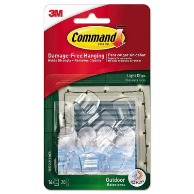 Command Outdoor Water Resistant Light Clips -16pk - Holiday