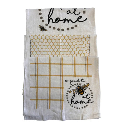Country Club 3 Pack Tea Towels - Various Designs - Bees
