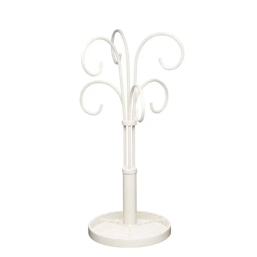 Cream Classic Wrought Iron Mug Tree Stand Stewart and Gibson Ltd