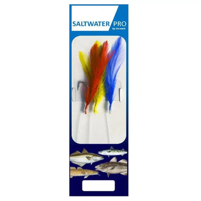 Dennett 3 Hook Coloured Mackerel Feather R311 - Fishing