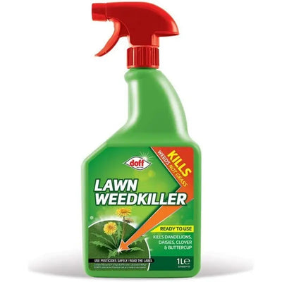 Doff Lawn Weedkiller Ready To Use - 1 Litre - Gardening &