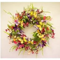 ENCHANTE BUTTERFLY WREATH 55CM - Wreaths & Garlands