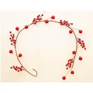 Enchante Red Berry & Bauble Garland 140cm - Christmas