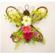 Enchante Sunshine Gerbera Vine Butterfly Wreath 45cm -