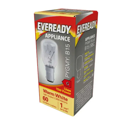 Eveready Appliance Pygmy B15 / SBC 15W Warm White Bulb
