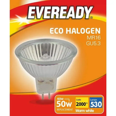 Eveready Eco Halogen MR16 GU5.3 540lm 40W = 50w 3000K Warm