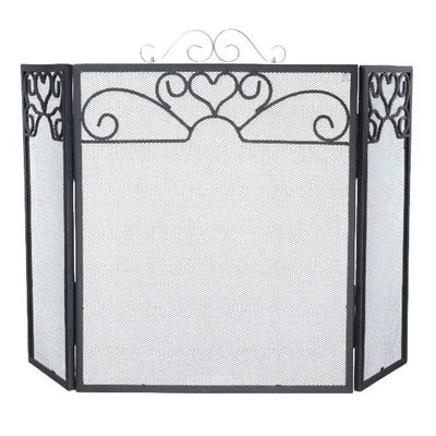 Fern Cottage Three Fold Fire Screen with Nickle handle -