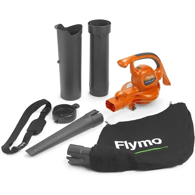 Flymo Powervac 3000 3 In 1 Electric Garden Leaf Blower - Vac