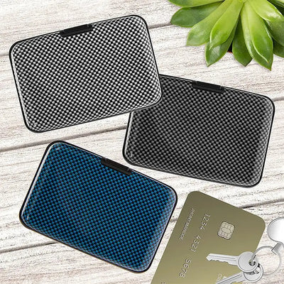 Graphite Check Credit Card Holder - Assorted Colours (Only