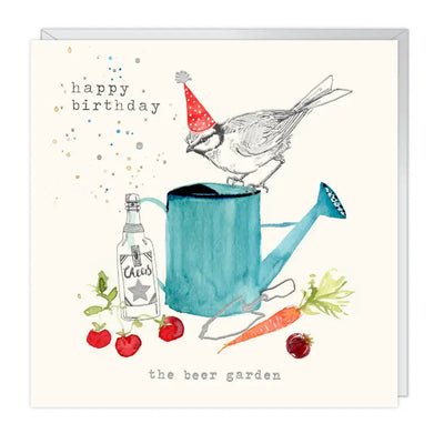 Greeting Card The Beer Garden - Birthday