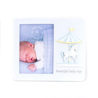 Hello Baby Frame Carousel Design Baby Boy 3.5 X 5 - Giftware