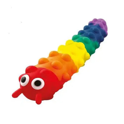 HGL Light Up Suction Push Popper Rainbow Caterpillar Toy -