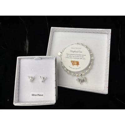 Highland Coo Silver Plated Bracelet / Earrings - Assorted