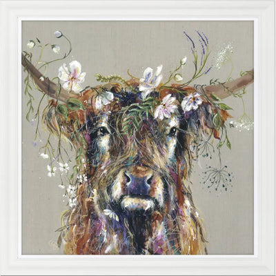Highland Cow - Titania Picture 91cm Artwork