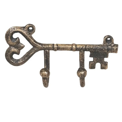 Home Works Antique Brass Key Holder Hanger 17 x 9cm