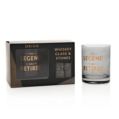 Hotchpotch Orion Whiskey Glass & Stones - Retirement -