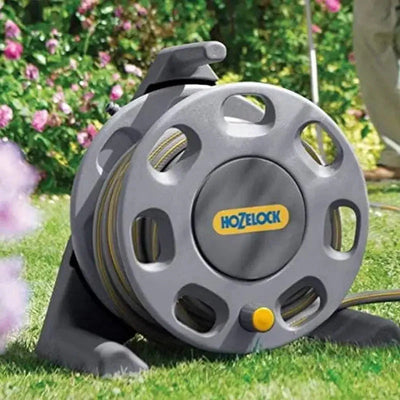 Hozelock Compact Garden Hose Reel 25M Including Fittings -