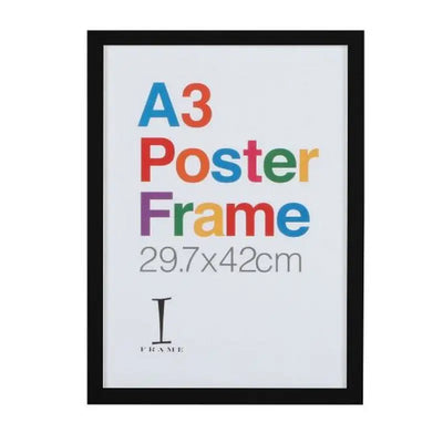 Iframe A3 Black Wooden Poster Frame - Photo