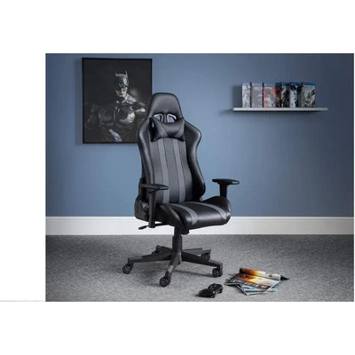 Julian Bowen Meteor Gaming Chair - Black & Grey - Gaming