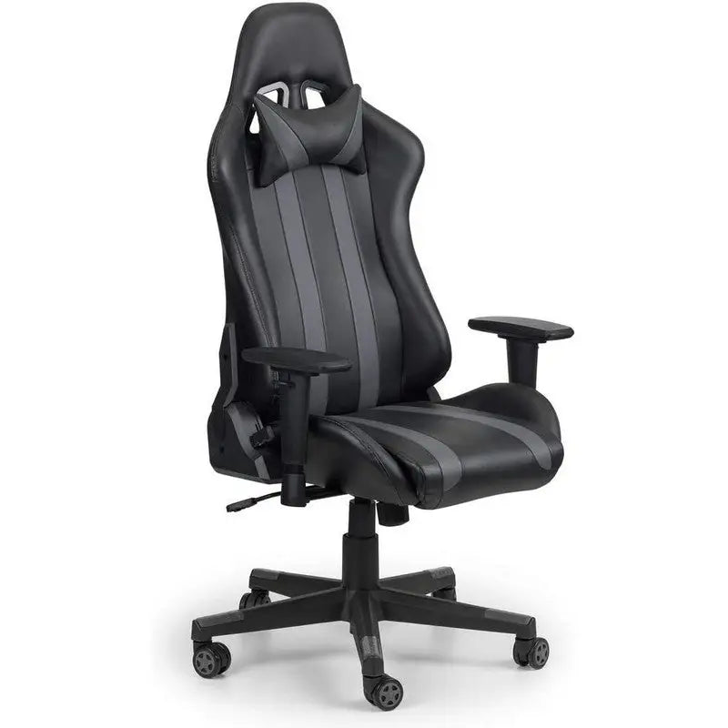 Julian Bowen Meteor Gaming Chair - Black & Grey - Gaming