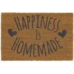 JVL Coir Happiness Is Homemade Outside Door Mat - 40 x 60cm
