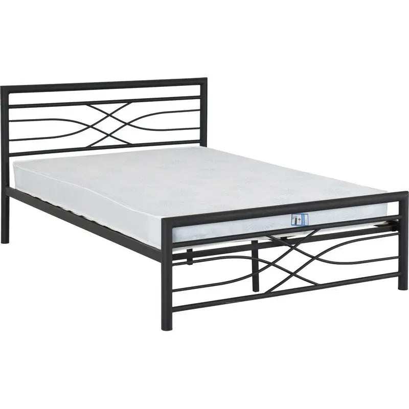 Kelly’s Black Metal Bed Frame - Available in 3ft / 4ft 6 /