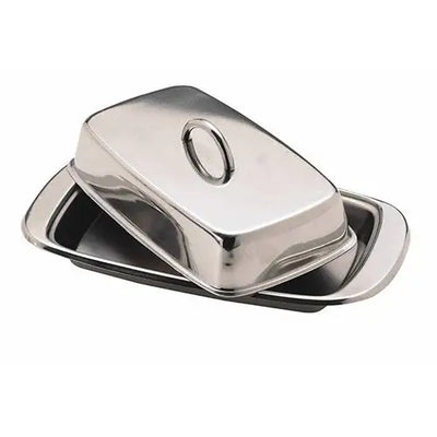 Kitchen Craft Stainless Steel Covered Butter Dish
