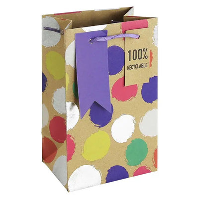 Kraft Spots Gift Bag Perfume - Giftware