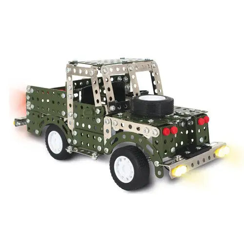 Land Rover with LED Lights Metal Construction Set (408