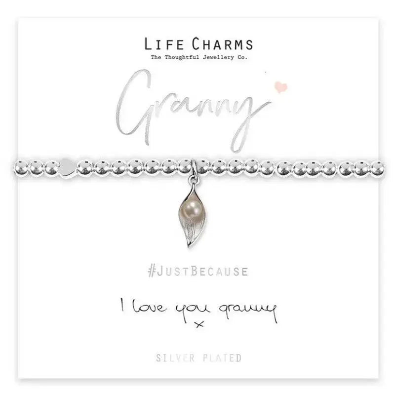 Life Charm Bracelets For Family Members - I Love You Granny