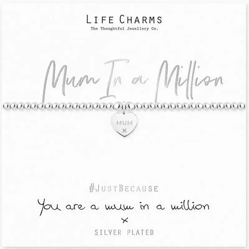Life Charm Bracelets For Family Members - Mum In A Million -
