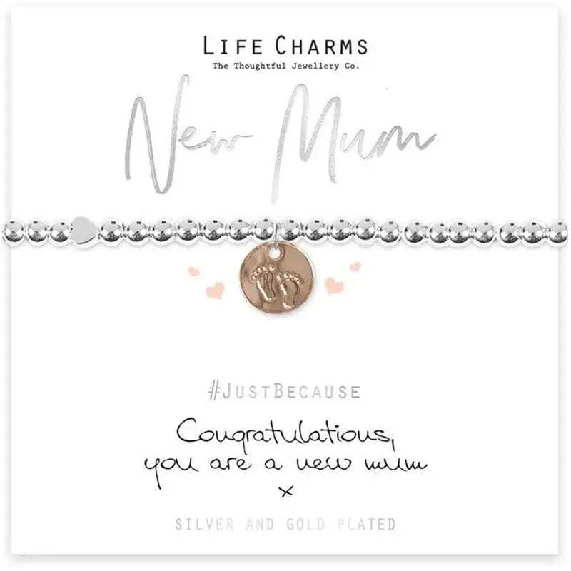 Life Charm Bracelets For Family Members - New Mum -