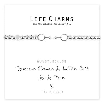 Life Charm Success Comes A Little Bit at a Time Bracelet -