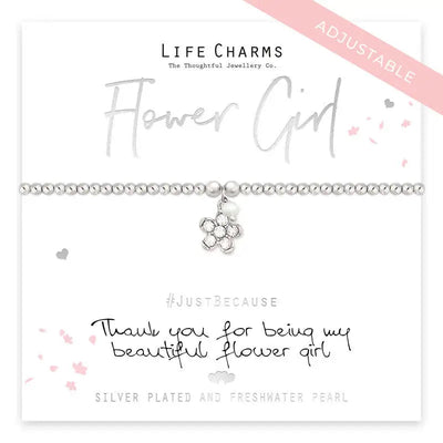 Life Charm Thank You Flower Girl Bracelet - Bracelets