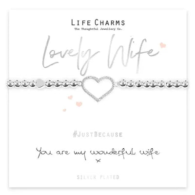 Life Charm Wonderful Wife Bracelet - Bracelets