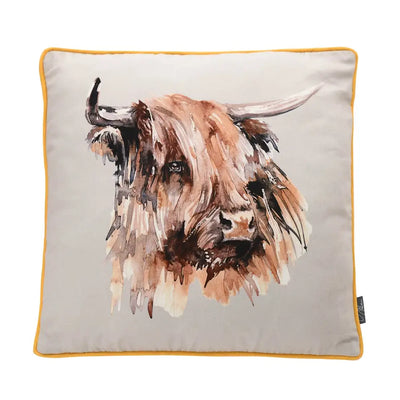Meg Hawkins Highland Cow Cushion 40cm - Homeware